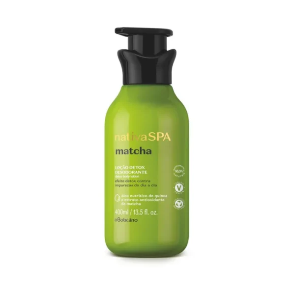O Boticario Loção Detox Desodorante Corporal Nativa Spa Matcha 400ml