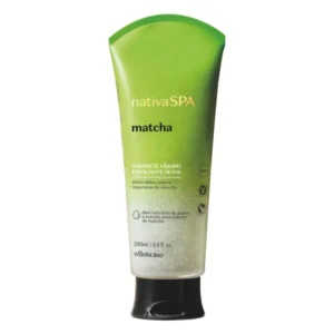 O Boticario Nativa Spa Sabonete Líquido Esfoliante Detox Matcha, 200 ml
