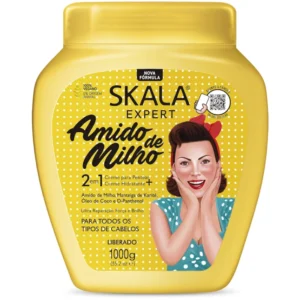 Skala Expert Creme de Tratamento Condicionador 2 em 1 Amido de Milho 1000gr