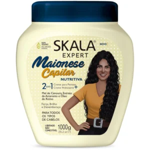 Skala Expert Creme de Tratamento Condicionador 2 em 1 Creme de Tratamento Maionese Capilar Nutritiva 1000gr