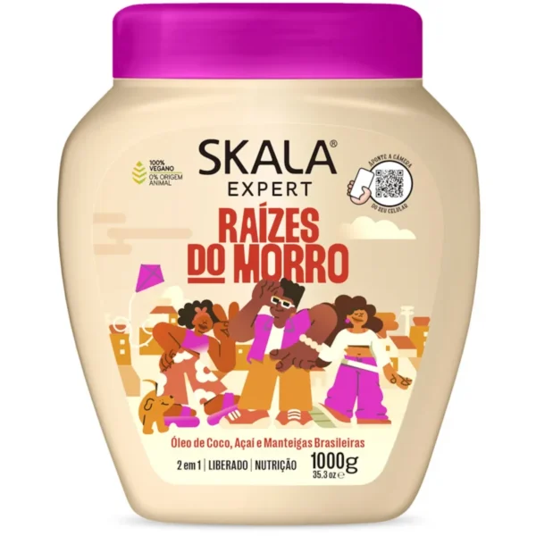 Skala Expert Creme de Tratamento Condicionador 2 em 1 Raízes do Morro 1000gr