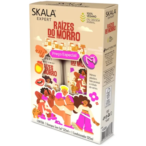 Skala Expert Kit Shampoo 325ml e Condicionador 325ml Raízes do Morro