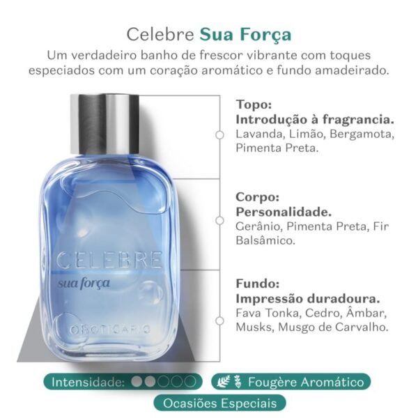 O Boticário - Celebre sua Força Masculino 100ml - Imagem 5