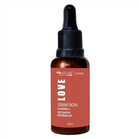Max Love - Serum facial cafeína + extratos botânicos 30ml