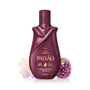 Paixão - Loção Hidratante Framboesa Negra Com Ação Desodorante 200Ml