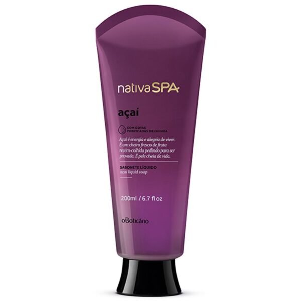 O Boticário Nativa Spa AÇAÍ Sabonete Líquido 200ml
