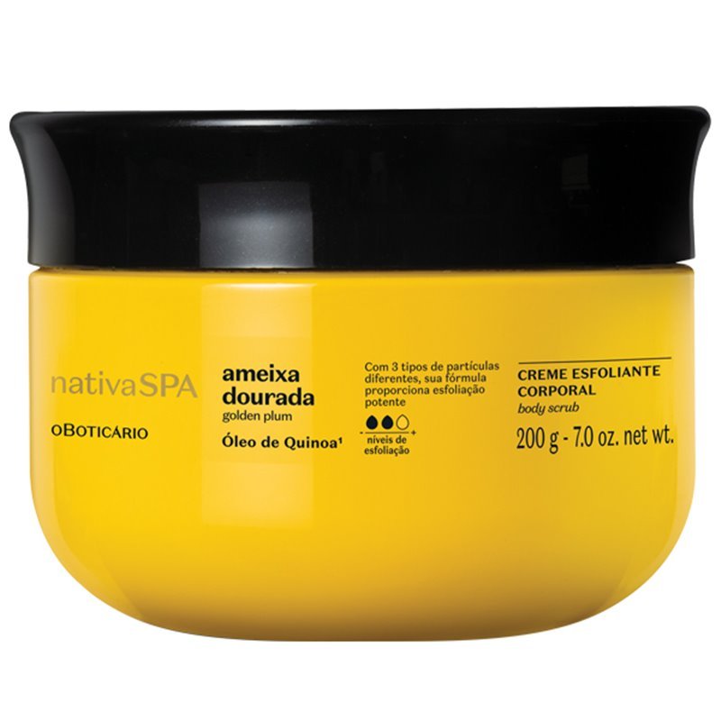 Creme Esfoliante Corporal Nativa Spa Ameixa Dourada 200g