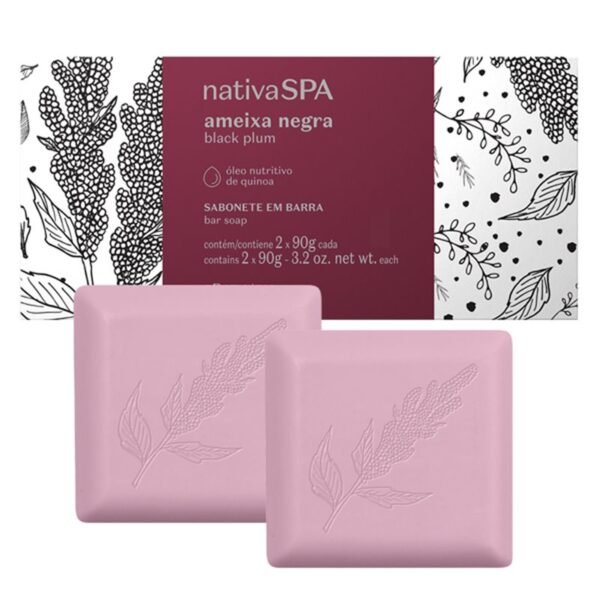 O Boticario - Nativa Spa Sabonete em barra Ameixa Negra 2x90g - Imagem 3