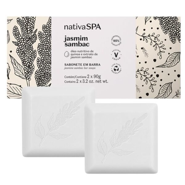 O Boticario - Nativa Spa Sabonete em barra Jasmim Sambac 2x90g