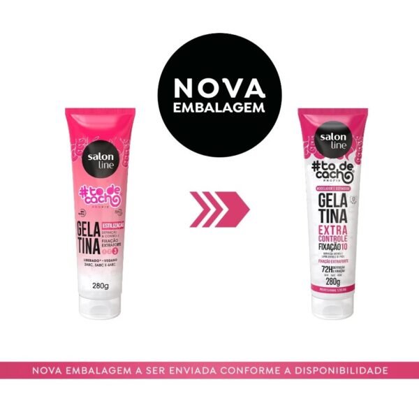 Salon Line - #Tô de Cacho Gelatina Fixação Extra Forte 280G - Imagem 4