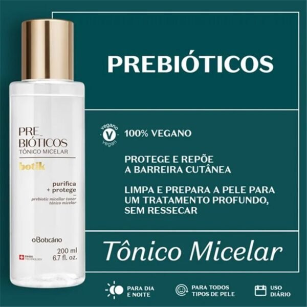 O Boticario - Botik Tonico Micelar Prebioticos 200ml - Imagem 2