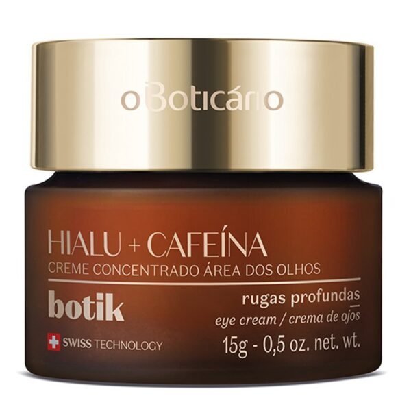 O Boticario - Botik Creme Para area dos Olhos Acido Hialuronico + Cafeina 15g