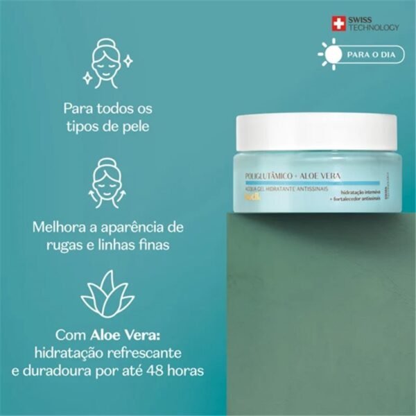 O Boticário - Botik Acqua Gel Antissinais Poliglutâmico+ALOE VERA 50g - Imagem 3
