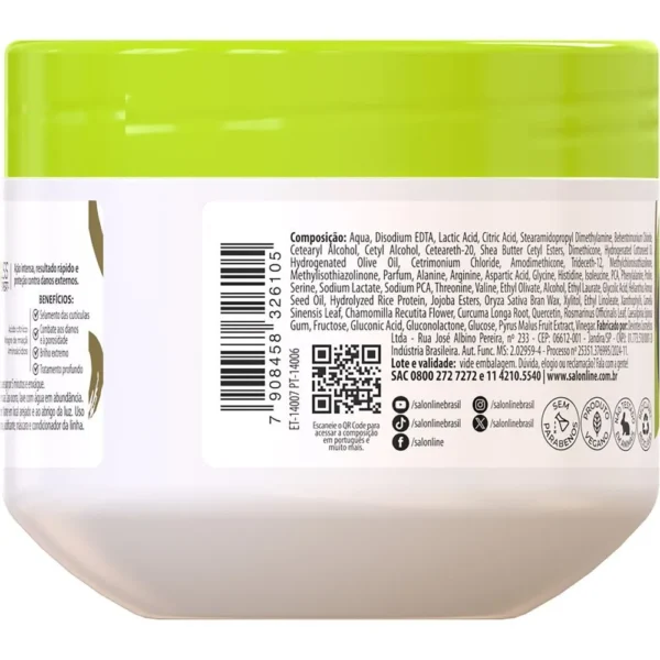 Salon Line - Meu Liso ESCUDO ANTIPOROSIDADE Máscara 300g - Imagem 3