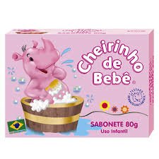 Cheirinho de Bebê Rosa Sabonete em Barra 80g