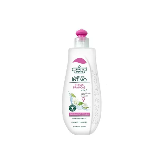Flores & Vegetais - Rosas Brancas Sabonete Intimo 250ml